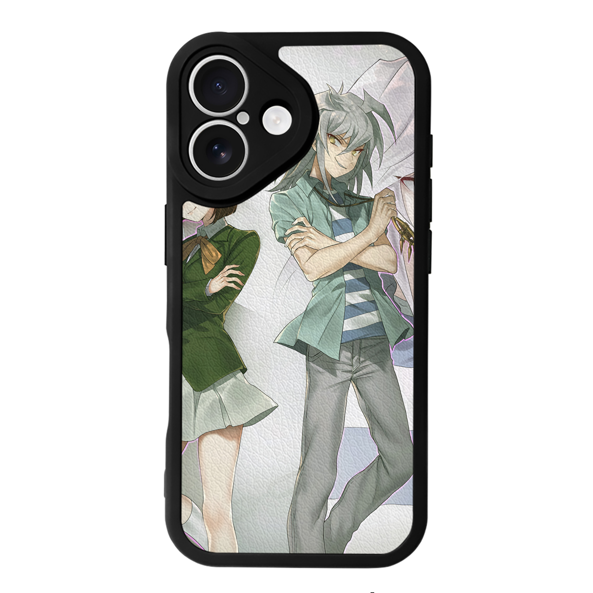 （画像用） 遊☆戯☆王 Yu-Gi-Oh! 【iPhone 16シリーズ対応】シリコンスマホケース（レザー調） 材質：シリコン